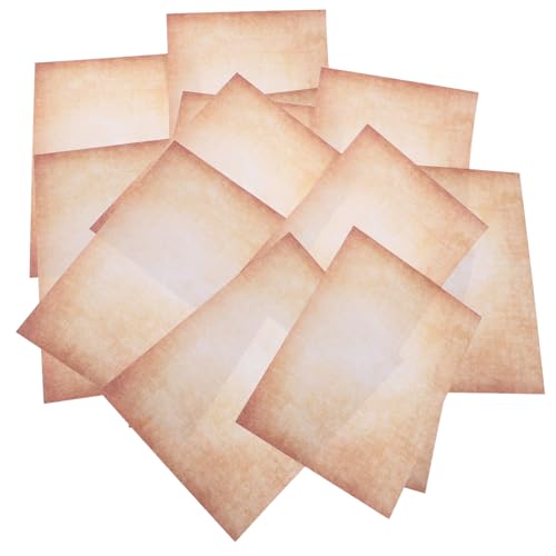 TEMPNAP 100 Stück Antikes Altes Lebenslaufpapier, Retro-scrapbook-briefpapier, A4, Vintage, Doppelseitige Blätter Für Diy-journaling, Briefpapier TEMPNAP 100 Stück Antikes Altes Lebenslaufpapier, Retro-scrapbook-briefpapier, A4, Vintage, Doppelseitige Blätter Für Diy-journaling, Briefpapier von TEMPNAP