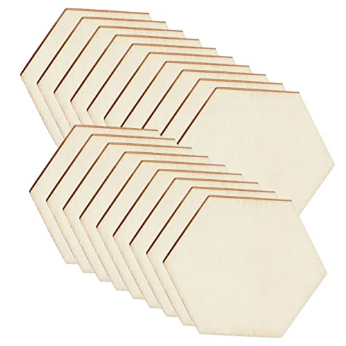 TEMPNAP 100 Stück Holzscheiben Sechseck Unbehandelt DIY Bastelmaterialien für Kreative Projekte Durchmesser Geeignet für Malen Dekoration und Mehr TEMPNAP 100 Stück Holzscheiben Sechseck Unbehandelt DIY Bastelmaterialien für Kreative Projekte Durchmesser Geeignet für Malen Dekoration und Mehr von TEMPNAP