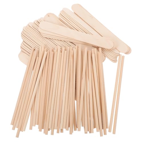 TEMPNAP 100 Stück Jumbo Holzstäbe für DIY Eiscreme und Bastelprojekte Natürliche Holzstäbchen für Handwerken Spielzeugherstellung und Modellbau TEMPNAP 100 Stück Jumbo Holzstäbe für DIY Eiscreme und Bastelprojekte Natürliche Holzstäbchen für Handwerken Spielzeugherstellung und Modellbau von TEMPNAP