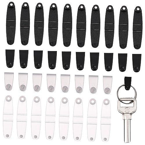TEMPNAP 100 Stück Kunststoff Badge Clip Clips für Schlüsselanhänger Lanyards und Bastelprojekte von TEMPNAP