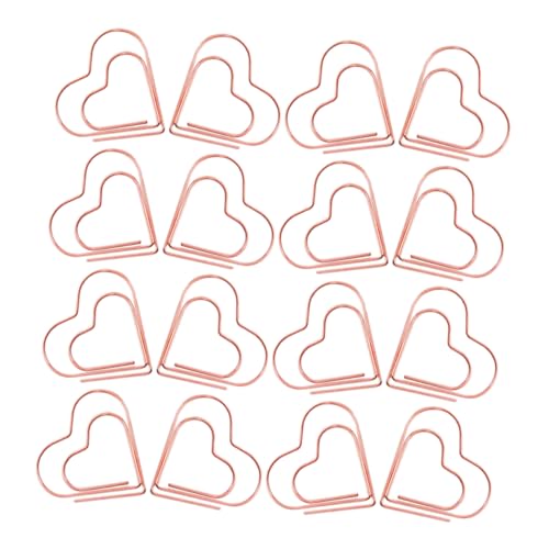 TEMPNAP 100 Stück Liebes Büroklammern Süße Büroklammern Geschenkpapierklammern Journal Clips Büroklammern Herz Liebe Herzförmige Büroklammern Süße Binder Clips Büroklammern von TEMPNAP