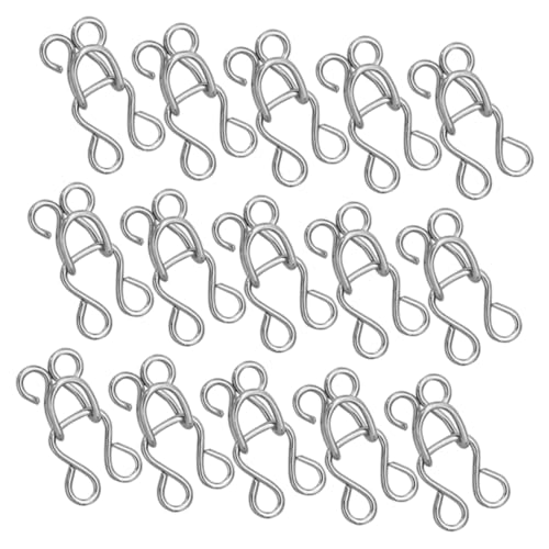 TEMPNAP 100 Stück Metall Haken und Augenverschluss Nähhaken für Kleidung Unterwäsche Pullover und Accessoires Langlebige und Rostfreie Verschlüsse für Handarbeiten und Schneiderarbeiten von TEMPNAP