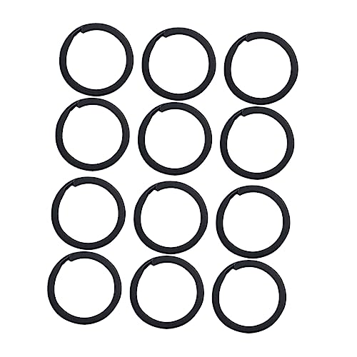 TEMPNAP 100 Stück Schlüsselring Clipverbinder Langlebige Schlüsselanhänger Zubehör für DIY Schwarz für Schlüssel Taschen und Kreative Projekte von TEMPNAP