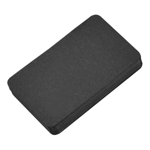 TEMPNAP 100 Stück leeres Kartenmaterial Kleine Karteikarten kleine Notizkarten leere visitenkarte Mini-Blankokarten leere Karteikarten schwarze Notizkarten Papier Black von TEMPNAP