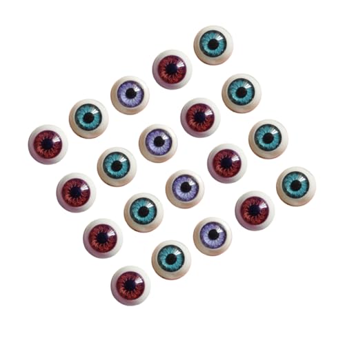 TEMPNAP 100Stücke DIY Puppenaugen Simulierte Runde Augen Harz für Bastelprojekte Gemischte Farben für Puppen Handwerk und Dekoration TEMPNAP 100Stücke DIY Puppenaugen Simulierte Runde Augen Harz für Bastelprojekte Gemischte Farben für Puppen Handwerk und Dekoration von TEMPNAP