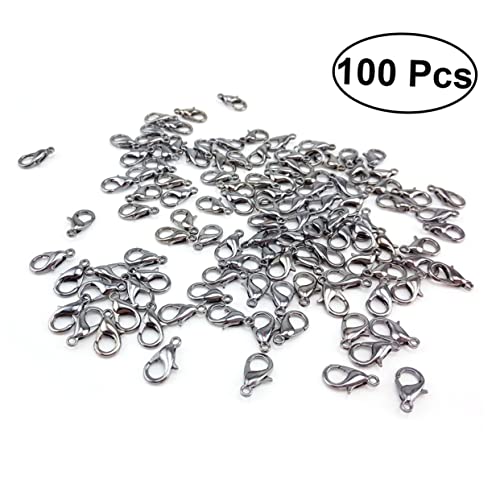 TEMPNAP 100Stücke Gebogene Hummerverschlüsse für Schmuckherstellung DIY Anhängerverschluss Haken für Armbänder und Halsketten Rostfreies Material für Projekte TEMPNAP 100Stücke Gebogene Hummerverschlüsse für Schmuckherstellung DIY Anhängerverschluss Haken für Armbänder und Halsketten Rostfreies Material für Projekte von TEMPNAP