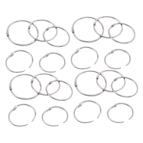 TEMPNAP 100Stücke Metall Ringbuchringe für DIY Projekte Wiederverwendbare Binder Ringe Innendurchmesser Notizblöcke Scrapbooking und Kalendergestaltung TEMPNAP 100Stücke Metall Ringbuchringe für DIY Projekte Wiederverwendbare Binder Ringe Innendurchmesser Notizblöcke Scrapbooking und Kalendergestaltung von TEMPNAP