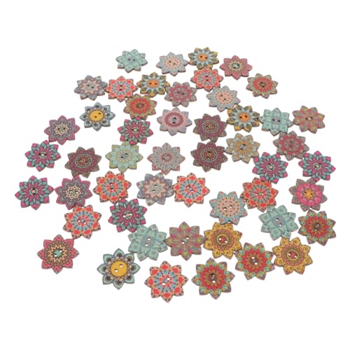 TEMPNAP 100Stücke Vintage Holzblumen Knöpfe Natürliche Holz Dekore Blumenform für DIY Handwerk Kinderfreundlich Langlebig für Kleidung Taschen und Nähprojekte TEMPNAP 100Stücke Vintage Holzblumen Knöpfe Natürliche Holz Dekore Blumenform für DIY Handwerk Kinderfreundlich Langlebig für Kleidung Taschen und Nähprojekte von TEMPNAP