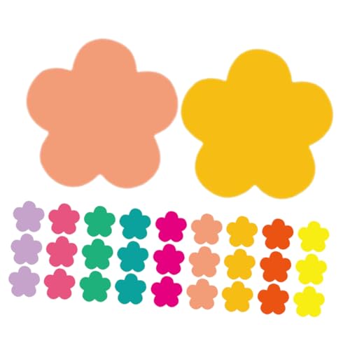 TEMPNAP 108 Stück Bastelset mit Blumen Ausschnitten Karton für Frühlingsdekoration im Klassenzimmer Bunte DIY Elemente für Pinnwände Schulprojekte und Kreative Aktivitäten von TEMPNAP