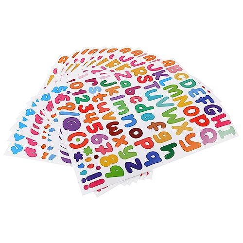 TEMPNAP 10Blätter Farbige Selbstklebende Alphabet und Aufkleber Vielseitige für DIY Projekte Scrapbooking Dekoration von Briefkästen TEMPNAP 10Blätter Farbige Selbstklebende Alphabet und Aufkleber Vielseitige für DIY Projekte Scrapbooking Dekoration von Briefkästen von TEMPNAP