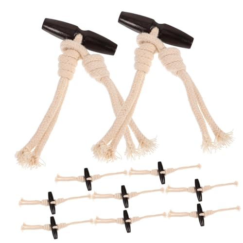 TEMPNAP 10Paare Holzknöpfe Baumwollseil Dekorative Knebelknöpfe zum Annähen Langlebig und Vielseitig für DIY Nähprojekte und Bastelarbeiten Baumwollseil TEMPNAP 10Paare Holzknöpfe Baumwollseil Dekorative Knebelknöpfe zum Annähen Langlebig und Vielseitig für DIY Nähprojekte und Bastelarbeiten Baumwollseil von TEMPNAP