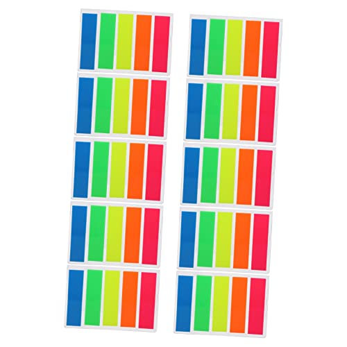 TEMPNAP 10Sätze Selbstklebende Notizzettel Klassifizierungs Labels für Notizen Index Sticker Erinnerungen und To Do Listen für Präsentationen von TEMPNAP