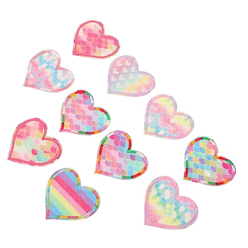 TEMPNAP 10Stücke DIY Herz Aufnäher Teiliges Stickerei Applique für Kleidung und Taschen Langlebige Bügelflicken mit Lebendigen Farben für Nähprojekte und Dekorationen TEMPNAP 10Stücke DIY Herz Aufnäher Teiliges Stickerei Applique für Kleidung und Taschen Langlebige Bügelflicken mit Lebendigen Farben für Nähprojekte und Dekorationen von TEMPNAP