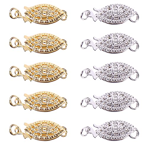 TEMPNAP 10Stücke Ovaler Fischhakenverschluss für Schmuck Handwerksanschluss für Armbänder und Elegantes Design und Vielseitige Anwendung TEMPNAP 10Stücke Ovaler Fischhakenverschluss für Schmuck Handwerksanschluss für Armbänder und Elegantes Design und Vielseitige Anwendung von TEMPNAP