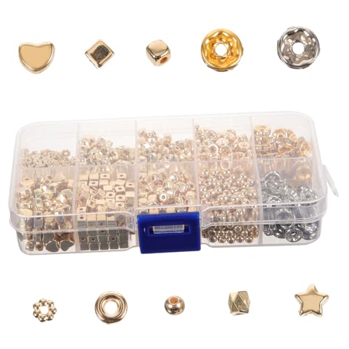 TEMPNAP 1240 Stück Teiliges Perlen Schmuckherstellung Ccb Spacer Beads für DIY Armband Halsketten zubehör Vielseitig zum Auffädeln und Basteln von Beaded Jewelry TEMPNAP 1240 Stück Teiliges Perlen Schmuckherstellung Ccb Spacer Beads für DIY Armband Halsketten zubehör Vielseitig zum Auffädeln und Basteln von Beaded Jewelry von TEMPNAP
