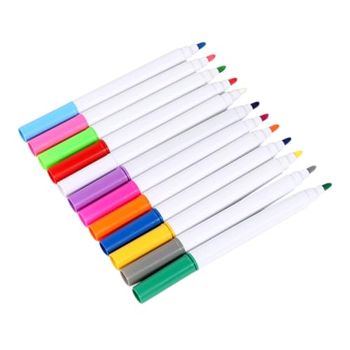 TEMPNAP 12Stücke Abwaschbare Neon Marker für LED Tafeln und Acrylbretter Schnelltrocknend Komfortabler Griff Vielseitige Anwendung Lebendige Farben von TEMPNAP