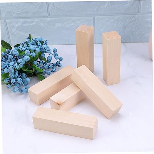 TEMPNAP 15 Stück Teiliges DIY Holzblock aus Unbehandeltem Lindenholz mit Glatter Oberfläche zum Schnitzen Malen und Basteln für Erwachsene für Kreative Handwerksprojekte von TEMPNAP