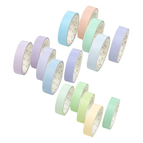 TEMPNAP 15Rollen Washi Tape DIY Dekorative Klebebänder Pastellfarben für Scrapbooking Handbuchgestaltung und Kunsthandwerk Langlebiges und Design für Unendlichen von TEMPNAP