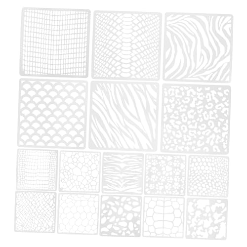 TEMPNAP 16Stücke Teiliges Schablonenset Pet für DIY Malprojekte Wiederverwendbare Malschablonen zum Bemalen von Wänden Scrapbooking und Handwerk Muster für Wandkunst TEMPNAP 16Stücke Teiliges Schablonenset Pet für DIY Malprojekte Wiederverwendbare Malschablonen zum Bemalen von Wänden Scrapbooking und Handwerk Muster für Wandkunst von TEMPNAP