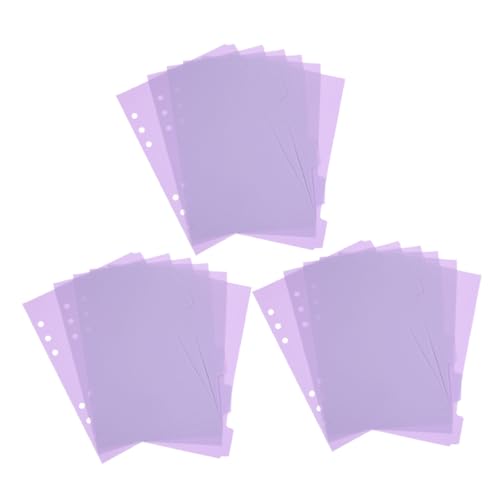 TEMPNAP 18 Stück Teiliges Register Trennblätter aus Wasserdichtem PP Material Beschreibbare Indexkarten mit Löchern Vielseitige Ordnertrenner für Notizbuch und Planer Organisation von TEMPNAP