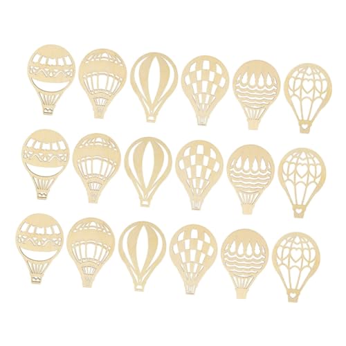 TEMPNAP 18 Stück Unbehandelte Holzschneiden Heißluftballon DIY Bastelmaterialien für Dekorationen Malen und Kreative Projekte für Erwachsene TEMPNAP 18 Stück Unbehandelte Holzschneiden Heißluftballon DIY Bastelmaterialien für Dekorationen Malen und Kreative Projekte für Erwachsene von TEMPNAP