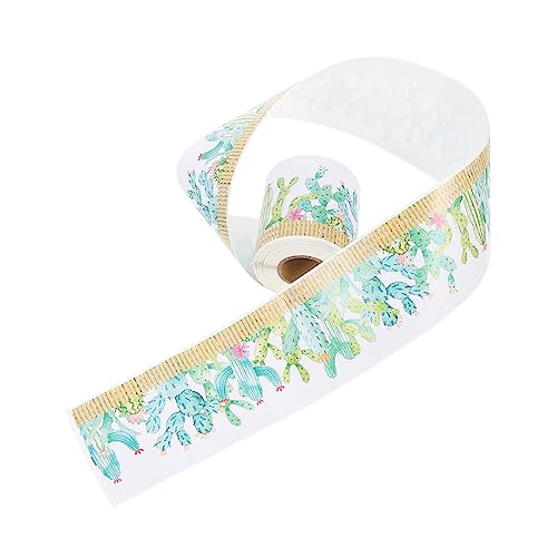 TEMPNAP 1Rolle Bulletin Board Border Sticker Selbstklebende Dekoration für Klassenzimmer Büro Tür Fenster DIY Wasserfarben Aufkleber für Frühlingsdekoration von TEMPNAP