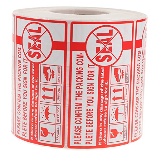 TEMPNAP 1Rolle Paketwarnlabel Selbstklebend für Versandverpackungen Erinnert an Bestätigung Paketinhalte Stark Haftend Auffällige Warnbeschriftung TEMPNAP 1Rolle Paketwarnlabel Selbstklebend für Versandverpackungen Erinnert an Bestätigung Paketinhalte Stark Haftend Auffällige Warnbeschriftung von TEMPNAP