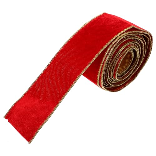 TEMPNAP 1Rolle Rotes Samtband Schneidbares Geschenkband für DIY Dekoration Vielseitig Einsetzbar für Geschenkverpackung Hochzeiten Weihnachtsgeschenke und Bastelprojekte TEMPNAP 1Rolle Rotes Samtband Schneidbares Geschenkband für DIY Dekoration Vielseitig Einsetzbar für Geschenkverpackung Hochzeiten Weihnachtsgeschenke und Bastelprojekte von TEMPNAP