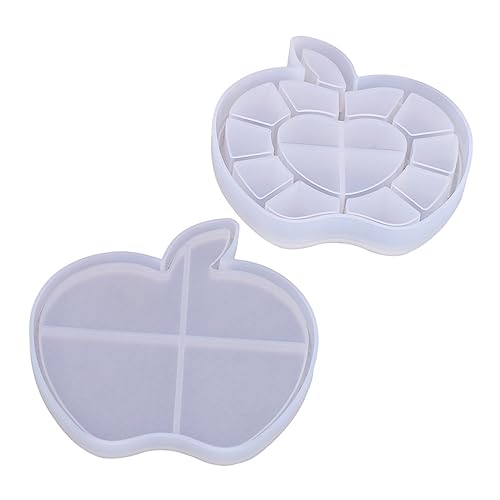 TEMPNAP 1Satz Aufbewahrungsbox Silikonform Set für DIY Geschenkdose Apfel Form mit Leicht zu Entformen für Bastelprojekte und Aufbewahrung von Kleinteilen TEMPNAP 1Satz Aufbewahrungsbox Silikonform Set für DIY Geschenkdose Apfel Form mit Leicht zu Entformen für Bastelprojekte und Aufbewahrung von Kleinteilen von TEMPNAP