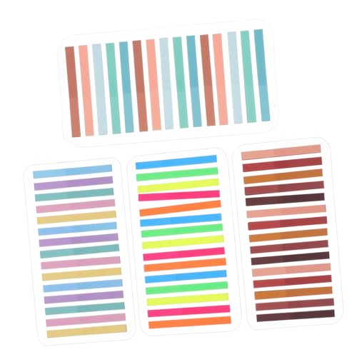 TEMPNAP 1Satz Farbige Notizregister Selbstklebende Index Tabs für Seitenmarkierung Transparentes Design Praktisch für Anfänger Lösung zur Hervorhebung Wichtiger Teiliges von TEMPNAP