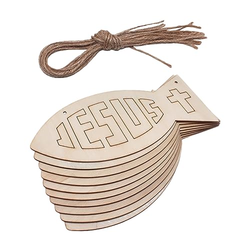 TEMPNAP 1Satz Hölzerne Fischdesign Holzchips mit Hanfseilen Leere Holzscheiben für DIY Dekoration Bastelprojekte Hängende Anhänger für Zuhause und Feste Langlebig TEMPNAP 1Satz Hölzerne Fischdesign Holzchips mit Hanfseilen Leere Holzscheiben für DIY Dekoration Bastelprojekte Hängende Anhänger für Zuhause und Feste Langlebig von TEMPNAP