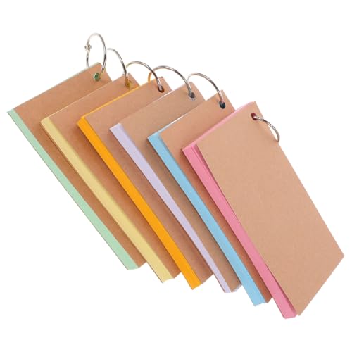 TEMPNAP 1Satz Karteikarten mit Ringen Doppelseitig Bedruckte Lernkarten aus Kraftpapier für Studium und Büro Design für Effizientes Lernen und Organisation TEMPNAP 1Satz Karteikarten mit Ringen Doppelseitig Bedruckte Lernkarten aus Kraftpapier für Studium und Büro Design für Effizientes Lernen und Organisation von TEMPNAP