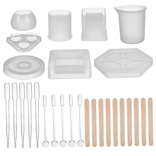 TEMPNAP 1Satz Silikonformen für DIY Projekte Teiliges Epoxidharzformen Kit mit Hoher Elastizität für Gießformen von Stifthaltern Untersetzern Leicht zu Reinigen und Kompatibel TEMPNAP 1Satz Silikonformen für DIY Projekte Teiliges Epoxidharzformen Kit mit Hoher Elastizität für Gießformen von Stifthaltern Untersetzern Leicht zu Reinigen und Kompatibel von TEMPNAP