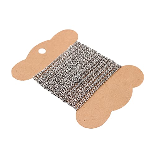 TEMPNAP 1Stück Kette für DIY Schmuckherstellung Langlebig und Glänzend für Halsketten Armbänder und Bastelprojekte Silberne Ketten für Handwerk von TEMPNAP