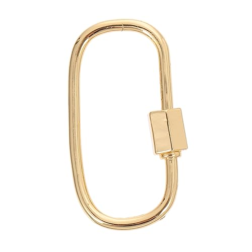 TEMPNAP 1Stück Ovaler Carabiner Verschluss für Schmuck Einzigartiger Halsketten Link für DIY Kreativprojekte Einfach zu Installieren und Sicher für Armbänder und Halsketten von TEMPNAP
