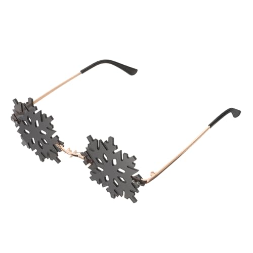 TEMPNAP 1paar Frameless Snowflake Sunglasses Für Weihnachten Einzigartige Partybrille Für Festliche Anlässe Als Accessoire Für Fotos Und Feiern Unisex Design Für Damen Und Herren von TEMPNAP