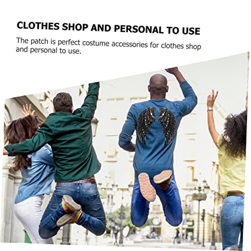 TEMPNAP 2 Paare Pailletten Engelsflügel Aufnäher zum Aufbügeln Bestickte Applikationen aus Langlebige DIY Kleidung Dekoration Kleidungsflügel für Jacken Kleider Jeans TEMPNAP 2 Paare Pailletten Engelsflügel Aufnäher zum Aufbügeln Bestickte Applikationen aus Langlebige DIY Kleidung Dekoration Kleidungsflügel für Jacken Kleider Jeans von TEMPNAP
