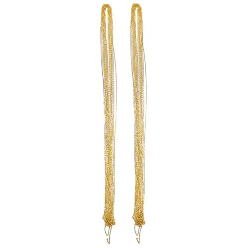 TEMPNAP 2 Schmuckkette klein künstlich dünn hängend Silber Halskettenzubehör selber machen Ketten zur Schmuckherstellung Kette zur Schmuckherstellung DIY-Kette Choker-Kette Eisen Golden von TEMPNAP