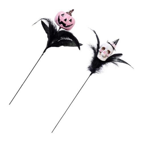 TEMPNAP 2 Stück Halloween Schädel Dekoration Künstliche Gothic Blumenstiele Langlebig Leicht Vielseitig für Innen Außen Gruselige Party Tischvasenfüllung TEMPNAP 2 Stück Halloween Schädel Dekoration Künstliche Gothic Blumenstiele Langlebig Leicht Vielseitig für Innen Außen Gruselige Party Tischvasenfüllung von TEMPNAP