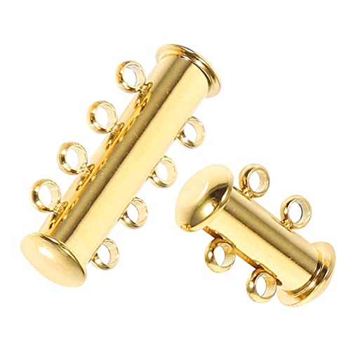 TEMPNAP 2 Stück Kettenverschluss Teiliges Verbindungselement für Mehrreihige und Armbänder Langlebig und Hautfreundlich für DIY Schmuckherstellung von TEMPNAP
