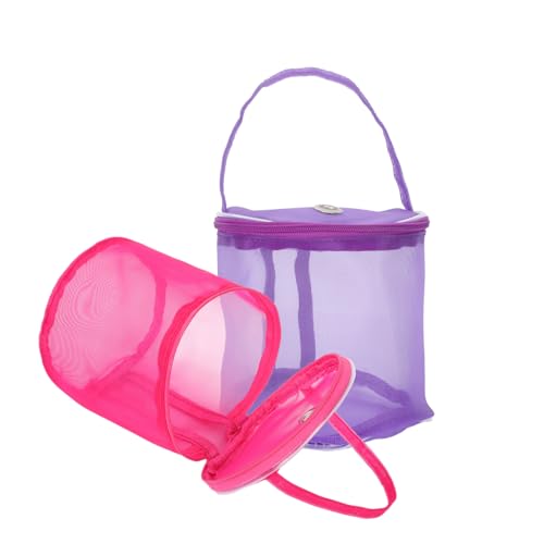 TEMPNAP 2 Stück Netzdesign Garnkugel Aufbewahrungstasche Tragbare Strickwerkzeugtasche für Zuhause und Outdoor für Wolle und Zubehör Lila TEMPNAP 2 Stück Netzdesign Garnkugel Aufbewahrungstasche Tragbare Strickwerkzeugtasche für Zuhause und Outdoor für Wolle und Zubehör Lila von TEMPNAP