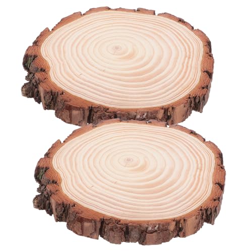 TEMPNAP 2 Stück Rustikale Verzierungen, 18–20 Cm, Natürliche Holzrindenscheiben, Unbehandelte Runde Holzscheiben Zum Basteln Und Herstellen Von Tischdekorationen TEMPNAP 2 Stück Rustikale Verzierungen, 18–20 Cm, Natürliche Holzrindenscheiben, Unbehandelte Runde Holzscheiben Zum Basteln Und Herstellen Von Tischdekorationen von TEMPNAP