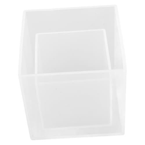 TEMPNAP 2 Stück Transparente Silikonform Teilig Quadratische Epoxidharz Gießform Klare Würfelmold Vielseitig Einsetzbar für Harz Kerzen DIY Basteln und Innendurchmesser von TEMPNAP