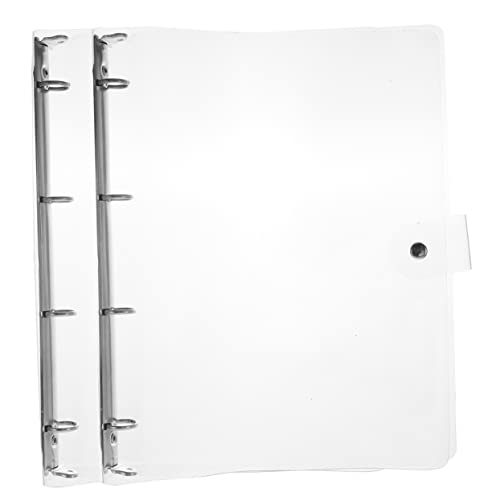 TEMPNAP 2 Stück Transparentes Ringbuch Cover Wiederverwendbare Notizbuchhülle Kreative Druckknopf Notizbuchhülle für Schüler für Planer und Notizen TEMPNAP 2 Stück Transparentes Ringbuch Cover Wiederverwendbare Notizbuchhülle Kreative Druckknopf Notizbuchhülle für Schüler für Planer und Notizen von TEMPNAP