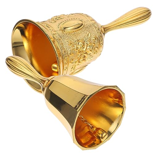 TEMPNAP 2 Stück Vintage Handglocken aus Kupferlegierung mit Ergonomischem Griff Vielseitige Service und Dekoglocken für Restaurant Hochzeit Hotel und Weihnachtsdekoration Klare TEMPNAP 2 Stück Vintage Handglocken aus Kupferlegierung mit Ergonomischem Griff Vielseitige Service und Dekoglocken für Restaurant Hochzeit Hotel und Weihnachtsdekoration Klare von TEMPNAP