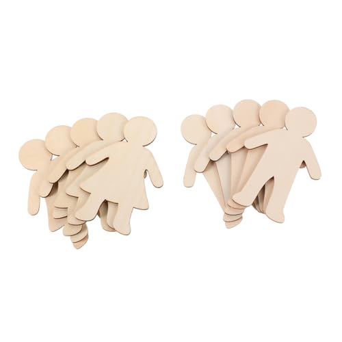 TEMPNAP 20 Stück Diy Holzformen für Blanko Jungen Mädchen Ausschnitte für Bastelprojekte Kreative für Geburtstagsfeiern TEMPNAP 20 Stück Diy Holzformen für Blanko Jungen Mädchen Ausschnitte für Bastelprojekte Kreative für Geburtstagsfeiern von TEMPNAP