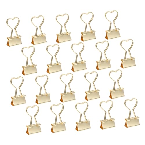 TEMPNAP 20 Stück Elliot-Ordner Metall Büroklammern Papiergeklammerte Clips Papierclips Praktische Bürobedarf Bindemittel Clips süße Bindeklammern Klemmen für Geschenkpapierhalter Golden TEMPNAP 20 Stück Elliot-Ordner Metall Büroklammern Papiergeklammerte Clips Papierclips Praktische Bürobedarf Bindemittel Clips süße Bindeklammern Klemmen für Geschenkpapierhalter Golden von TEMPNAP