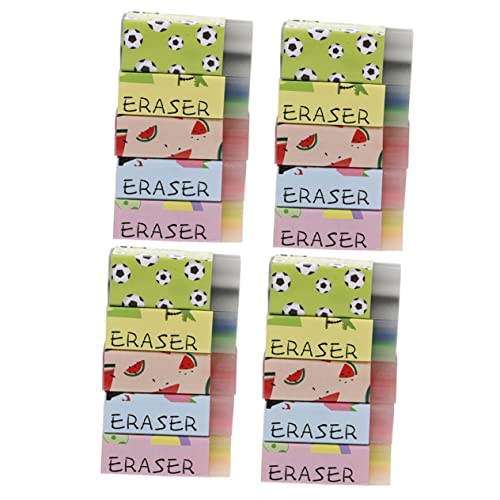 TEMPNAP 20 Stück Kreative Radiergummis mit Verschiedenen Designs Delicate Mini Radiergummis für Schulbedarf und Bastelprojekte für Zuhause Schule und Büro von TEMPNAP