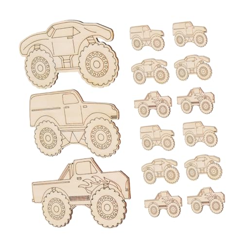 TEMPNAP 20 Stück Lkw-dekorationen Aus Holz Holzausschnitt Unvollendetes Holzmalerei-handwerk Zubehör Zum Thema Baufahrzeuge Ausschnitt Aus Holzmalerei Leerer, Bemalbarer Ausschnitt Beige TEMPNAP 20 Stück Lkw-dekorationen Aus Holz Holzausschnitt Unvollendetes Holzmalerei-handwerk Zubehör Zum Thema Baufahrzeuge Ausschnitt Aus Holzmalerei Leerer, Bemalbarer Ausschnitt Beige von TEMPNAP