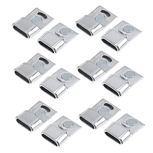 TEMPNAP 20 Stück Silberner Magnetverschluss Schmuckverschlüsse für DIY Armband Herstellung Lösung für Geflochtene Designs und Leicht von TEMPNAP
